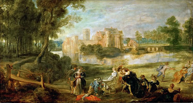 картина Рубенса «Пейзаж с замком»