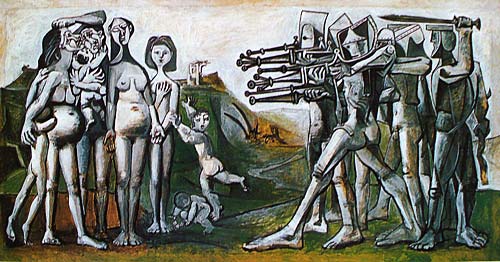 Пабло Пикассо — «Рисующие Клод, Франсуаза и Палома» и «Расправа в Корее» |  Великие художники | FiloLi.ru